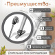 Газовый лифт ТУНДРА GL050GR, 50N, серый