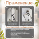 Газовый лифт ТУНДРА GL050BL, 50N, черный