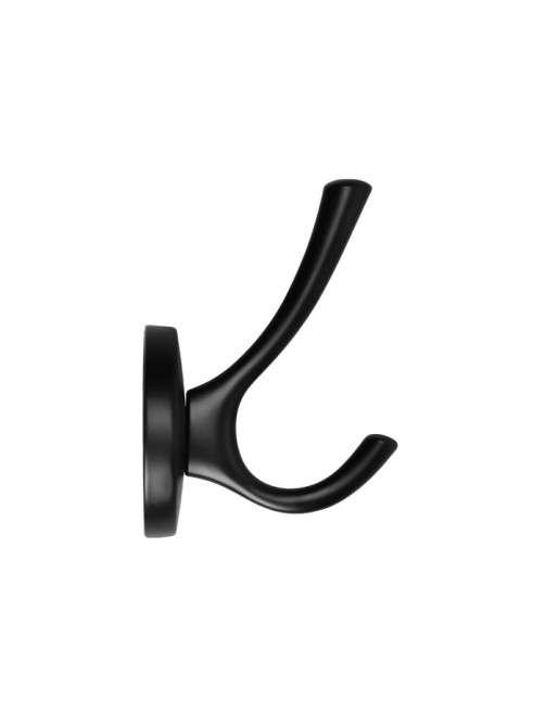 Крючок мебельный CAPPIO STRONG, двухрожковый, цвет черный