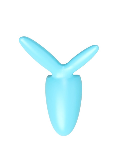 Крючок мебельный CAPPIO RABBIT, двухрожковый, цвет голубой