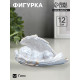 Фигурка гипс «Ангел спящий в крыльях», перламутровый, 14×12×6 см