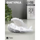 Фигура «Ангел в крыле большой» 17×38×21 см, белый