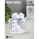 Фигура гипс «Ангел и Фея с розой», белый, 12×26×24 см