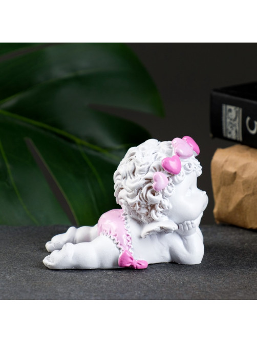 Фигура «Ангел лежит личико на ручках» 8×5.5×6.5 см