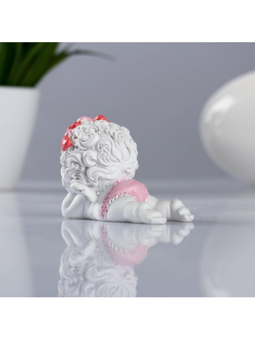Фигура «Ангел лежит личико на ручках» 8×5.5×6.5 см