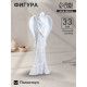 Фигура полистоун «Ангел», белый, 5.5×13×33 см
