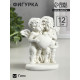 Фигура «Ангелочки с сердцем» состаренный, 12×11×6 см