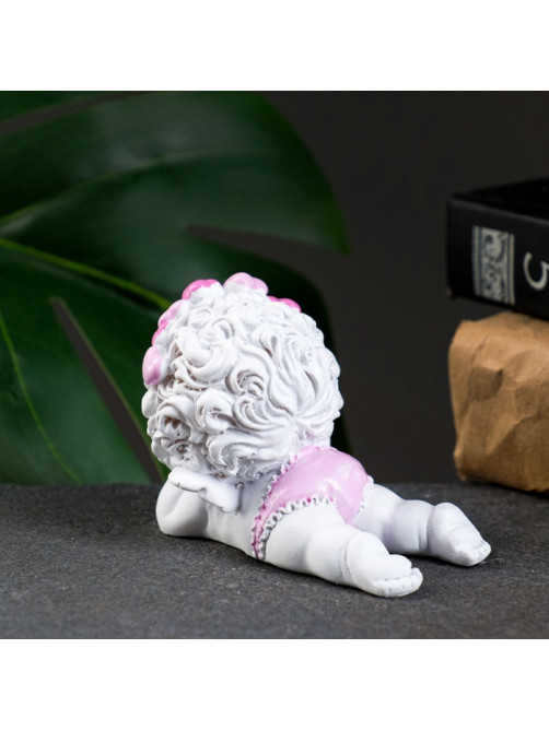Фигура «Ангел лежит личико на ручках» 8×5.5×6.5 см