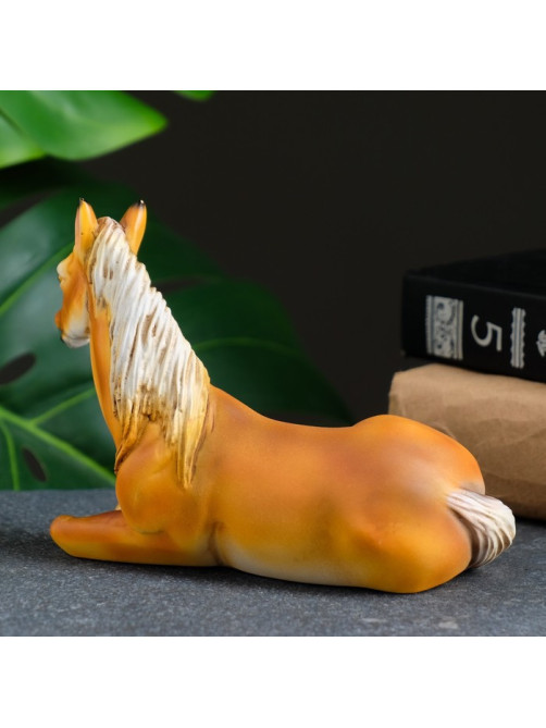 Фигурка полистоун «Лошадь», рыжий, 14×8×10 см