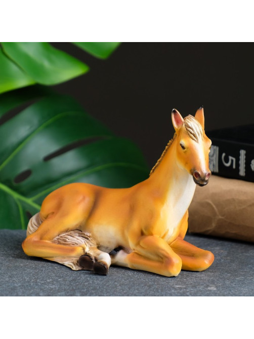 Фигурка полистоун «Лошадь», рыжий, 14×8×10 см
