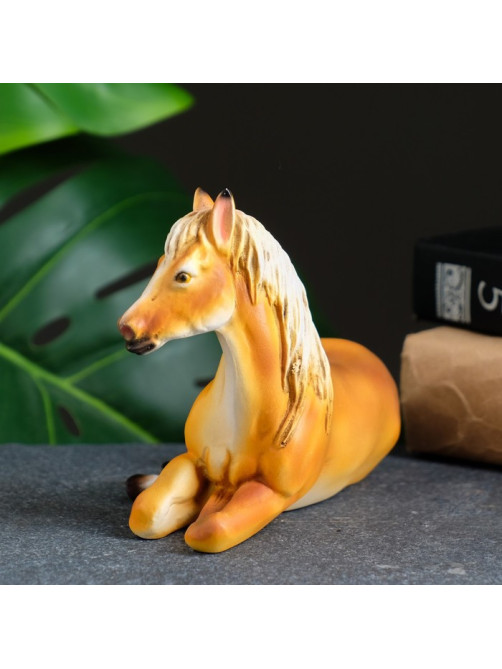 Фигурка полистоун «Лошадь», рыжий, 14×8×10 см