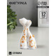 Фигурка керамика «Коты влюбленные», белые, 3×6.5×12 см