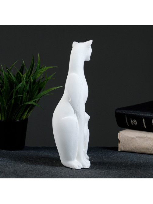 Фигурка гипс «Кошка с котенком», 21×7×7 см