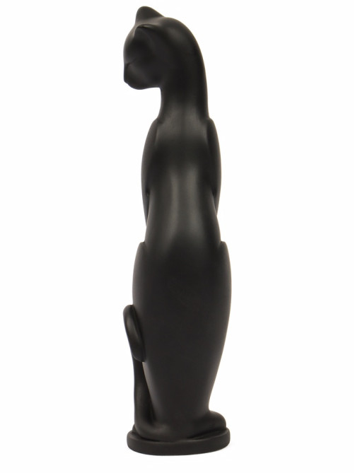 Фигурка гипс «Кошка Грация», чёрная, 6×7×23 см