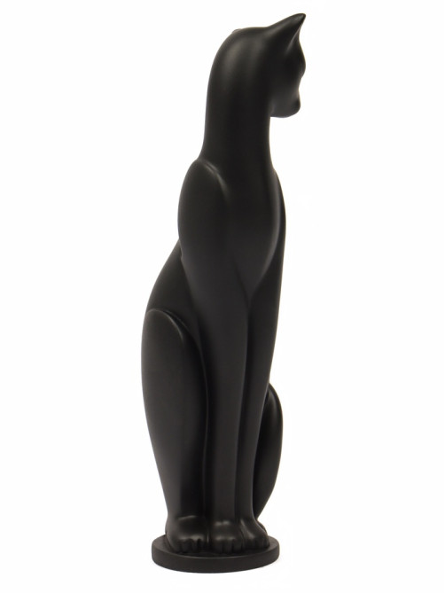 Фигурка гипс «Кошка Грация», чёрная, 6×7×23 см