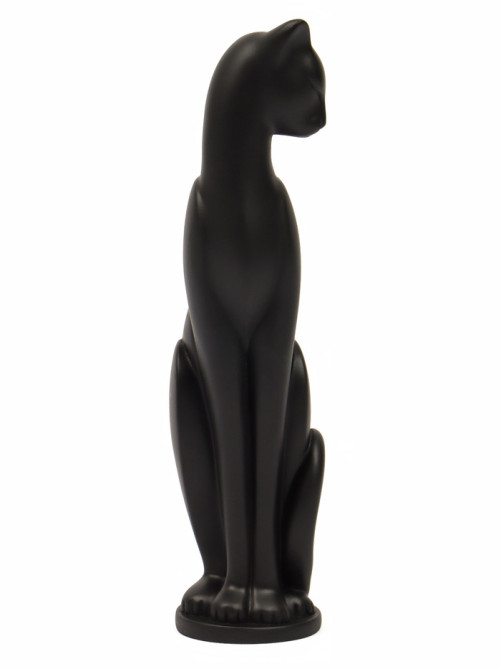 Фигурка гипс «Кошка Грация», чёрная, 6×7×23 см