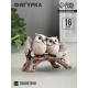 Фигурка полистоун «Совы на ветке», 16×22 см