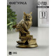 Фигурка гипс «Филин на книгах», состаренное золото, 11×7×7 см