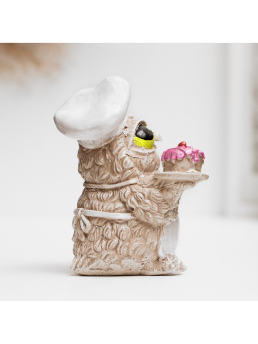Фигурка гипс «Сова в колпаке», 8×5×5 см