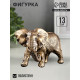 Фигурка полистоун «Слон африканский», бронза, 18×9×13 см