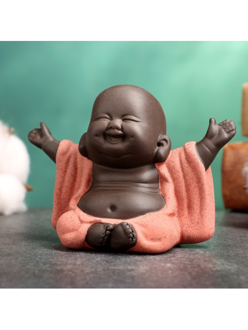 Фигурка керамика TAKE IT EASY «Счастливый Будда», 7×6.5 см