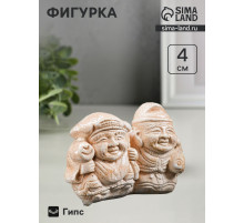 Фигурка «Дайкоку и Эбису», слоновая кость, 6×3×4 см