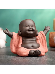 Фигурка керамика TAKE IT EASY «Счастливый Будда», 7×6.5 см
