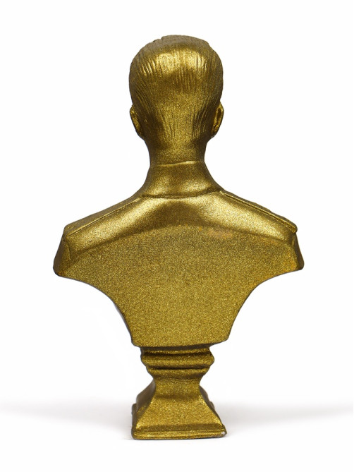 Бюст «Сталин И.В.», фигурка гипс, состаренная латунь, 13×9×5 см