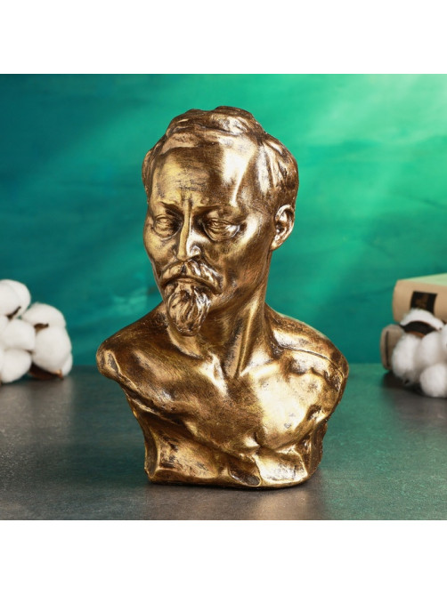 Бюст «Дзержинского Ф.Э.», фигурка полистоун, под бронзу, 17×24 см