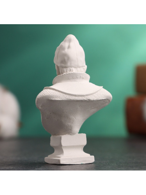 Бюст «Царь Иван Грозный», фигурка гипс, белый, 4×2.5×6.5 см