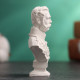 Бюст «Александр II Император», фигурка гипс, белый, 4.5×2×6 см