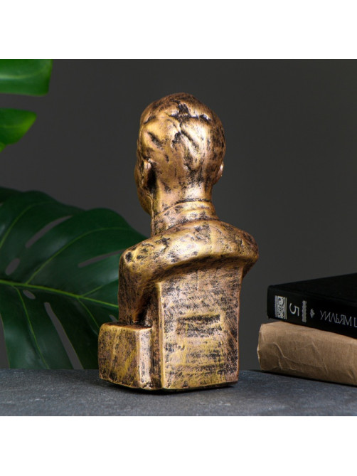 Бюст «Сталин», фигурка полистоун, под бронзу, 12×24 см