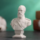Бюст «Император Александр III», фигурка гипс, белый, 4.5×2.5×6.5 см