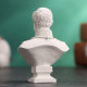 Бюст «Александр II Император», фигурка гипс, белый, 4.5×2×6 см