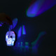 Фигурка световая RISALUX «Череп», LED-ночник, 1 Вт, RGB, от батареек LR1130, бело-чёрный, 9.5×4×5 см
