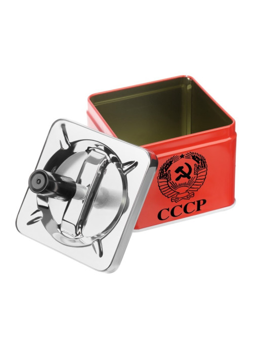 Пепельница для дома бездымная «СССР», для сигарет и стиков, 9×9×12 см