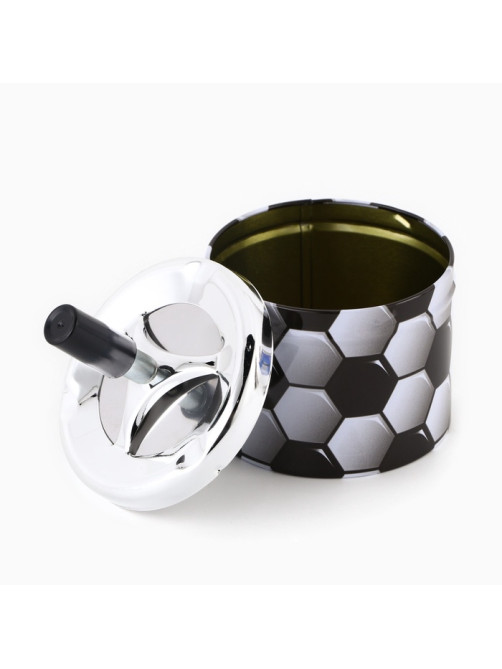 Пепельница для дома бездымная «Футбольный мяч», для сигарет и стиков, 12.5×9 см
