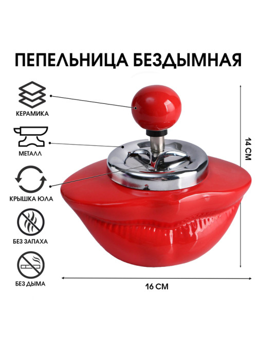 Пепельница бездымная «Губы»