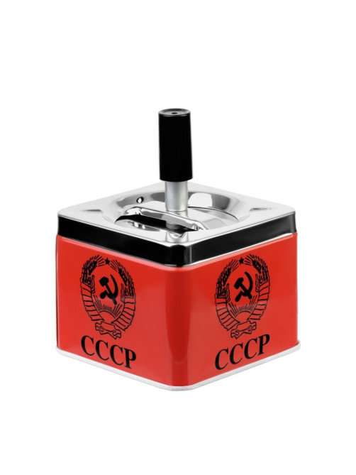 Пепельница для дома бездымная «СССР», для сигарет и стиков, 9×9×12 см