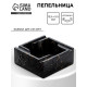 Пепельница «Мрамор», 12.9×5.5 см, керамика, чёрная