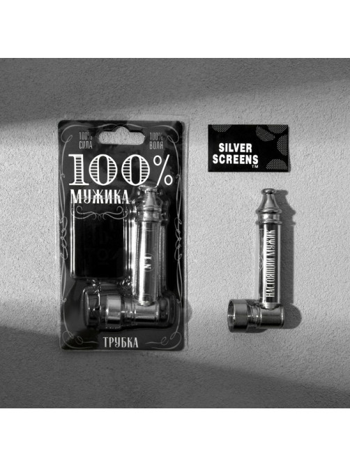 Трубка курительная «Трубка 100% мужика», 12×6.5 см
