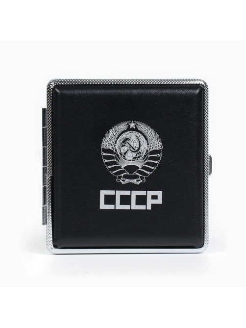 Портсигар «СССР» 9.9×9.4×1.9 см
