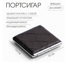 Портсигар, на 20 сигарет, 10×9.5 см