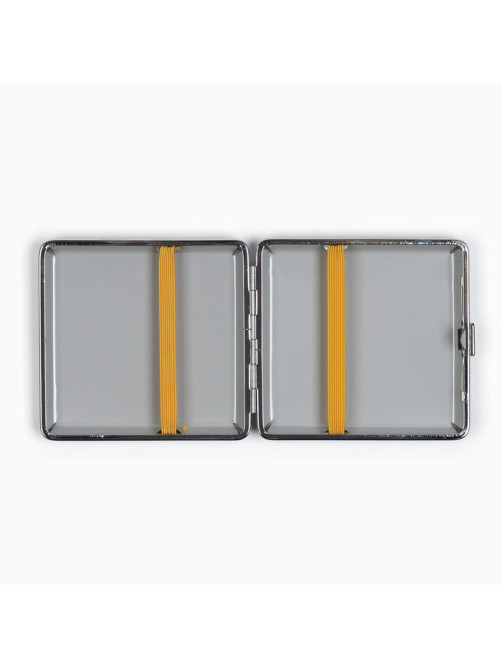 Портсигар на 20 сигарет, 10×9×2 см, черный