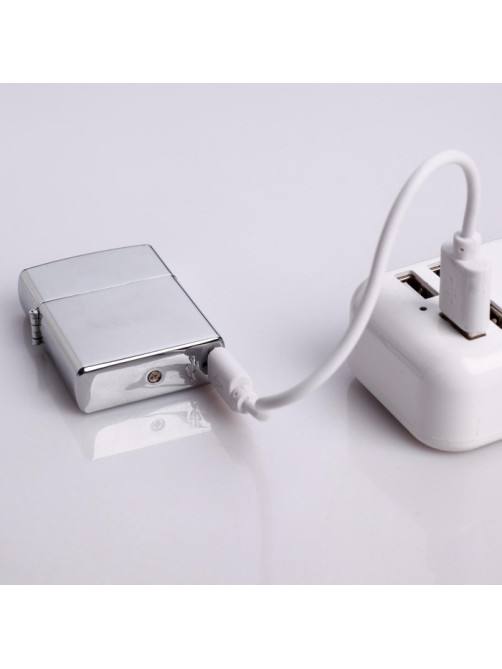 Зажигалка электронная, дуговая, USB, 5.6×3.8×1.3 см