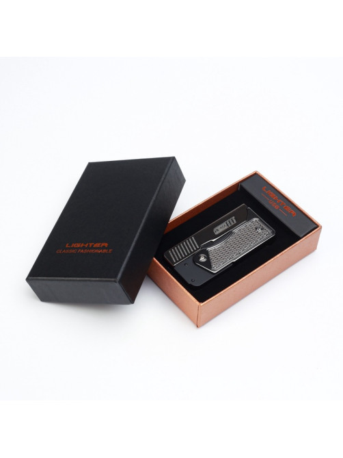 Зажигалка электронная «Пистолет», дуговая, индикатор заряда, USB, 8.3×4.1×1.8 см