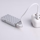 Зажигалка электронная, дуговая, USB, 3.5×7 см, серебристый узор