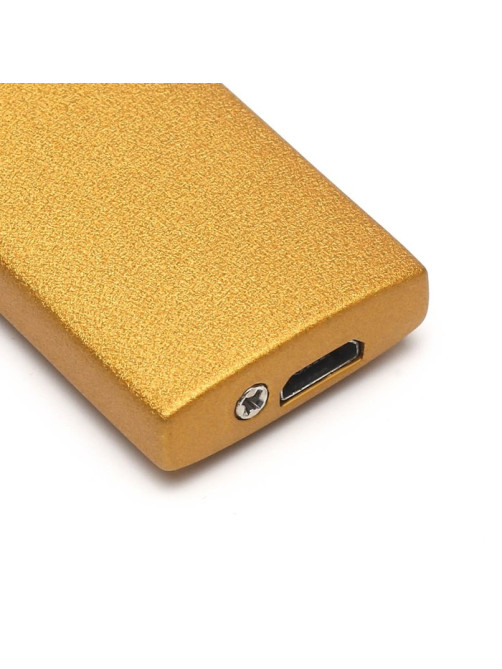 Зажигалка электронная, USB, спираль, 2.5×8 см, золото