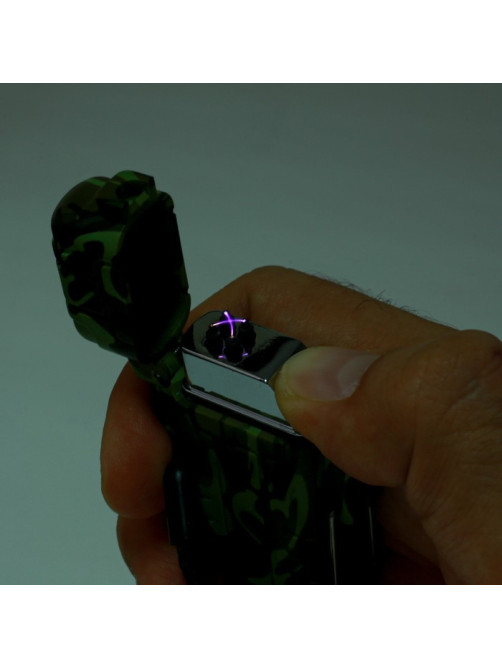Зажигалка электронная «Турист», дуговая, влагозащита, камуфляж, от USB