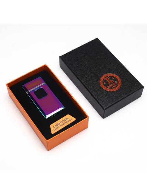 Зажигалка электронная «Люкс», спираль, USB, 7×3.5×0.5 см, хамелеон